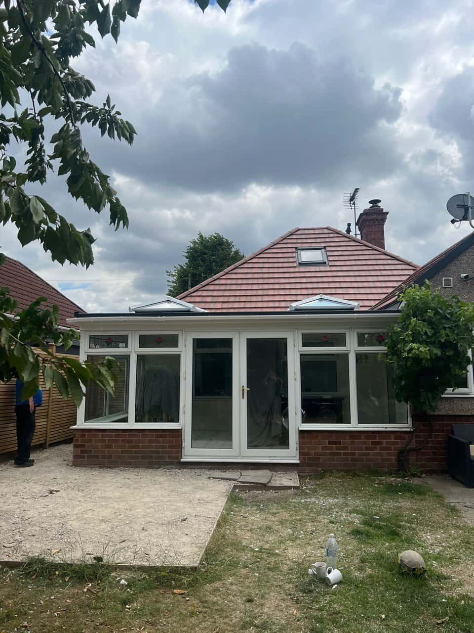 This is a photo of a hipped roof on a bungalow that has just had roof repairs carried out. Works carried out by Havant Roofing Repairs